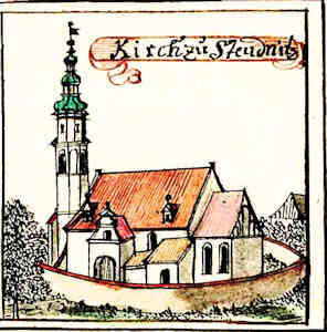 Kirch zu Steudnitz - Koci, widok oglny